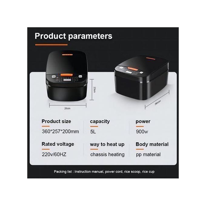 SILVER CREST - Electric Digital Multifunctional Rice Cooker - 🚚 FREE DELIVERY