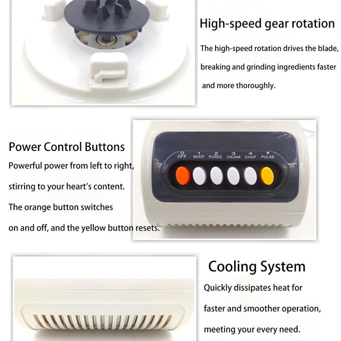 Garvio Blender Multi-function Blender 1800 ML 2 In 1 with 2 cups - 🚚 FREE DELIVERY image 3